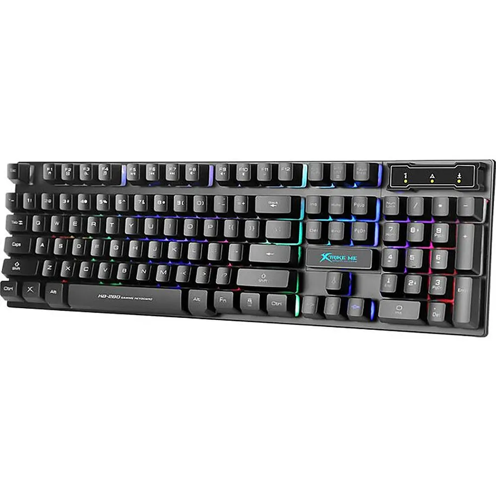 Клавіатура ігрова дротова Xtrike Me KB-280 RGB мембранна чорна (KB-280) - фото 3