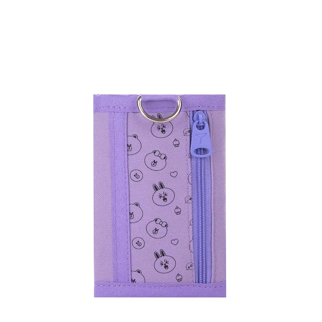 Гаманець YES W-1 Line Friends Pretty 12,7х8,5х1 см Бузковий (533379) - фото 3