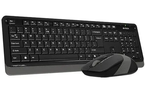 Комплект бездротовий Fstyler FG1010 Black+Grey клавіатура+миша A4Tech teh0020647 - фото 2