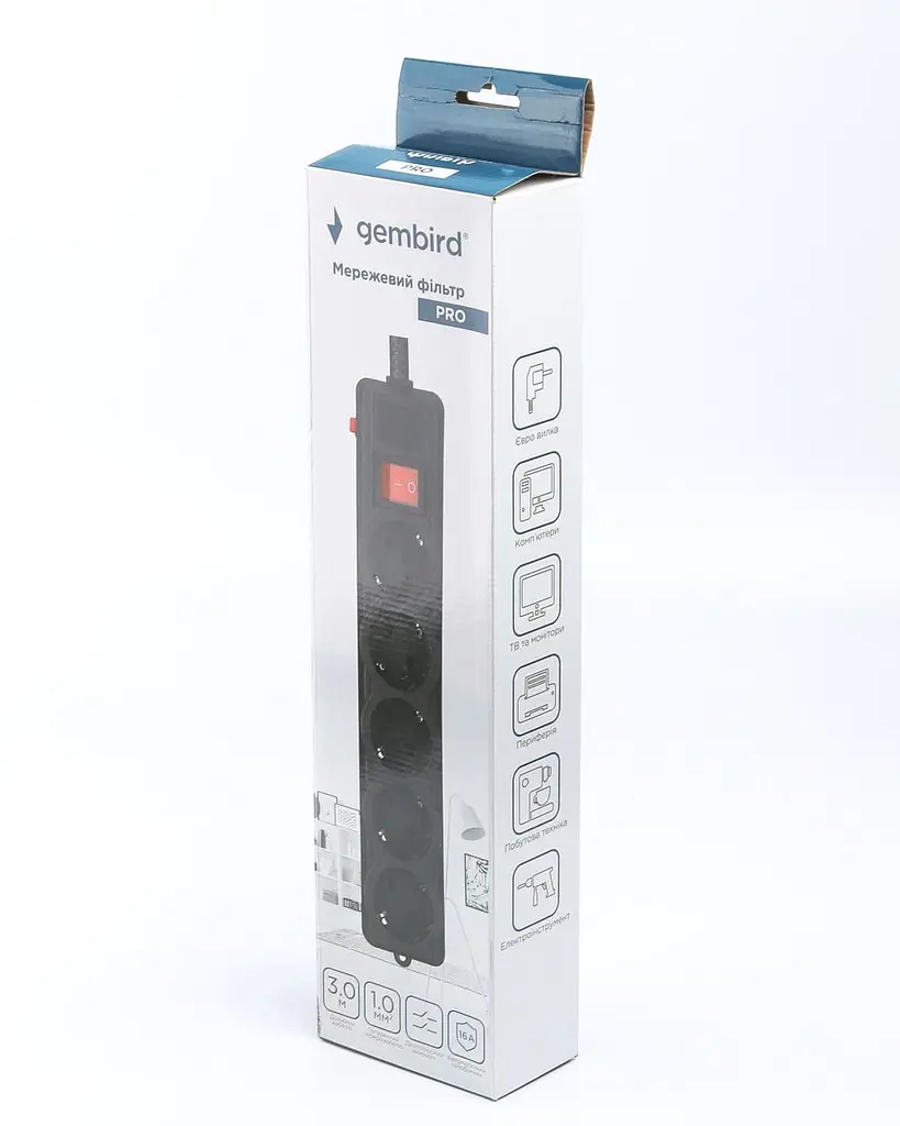 Сетевой фильтр SPG5-G-10B-PRO, 5 розеток (SPG5-G-10B-PRO) - фото 4
