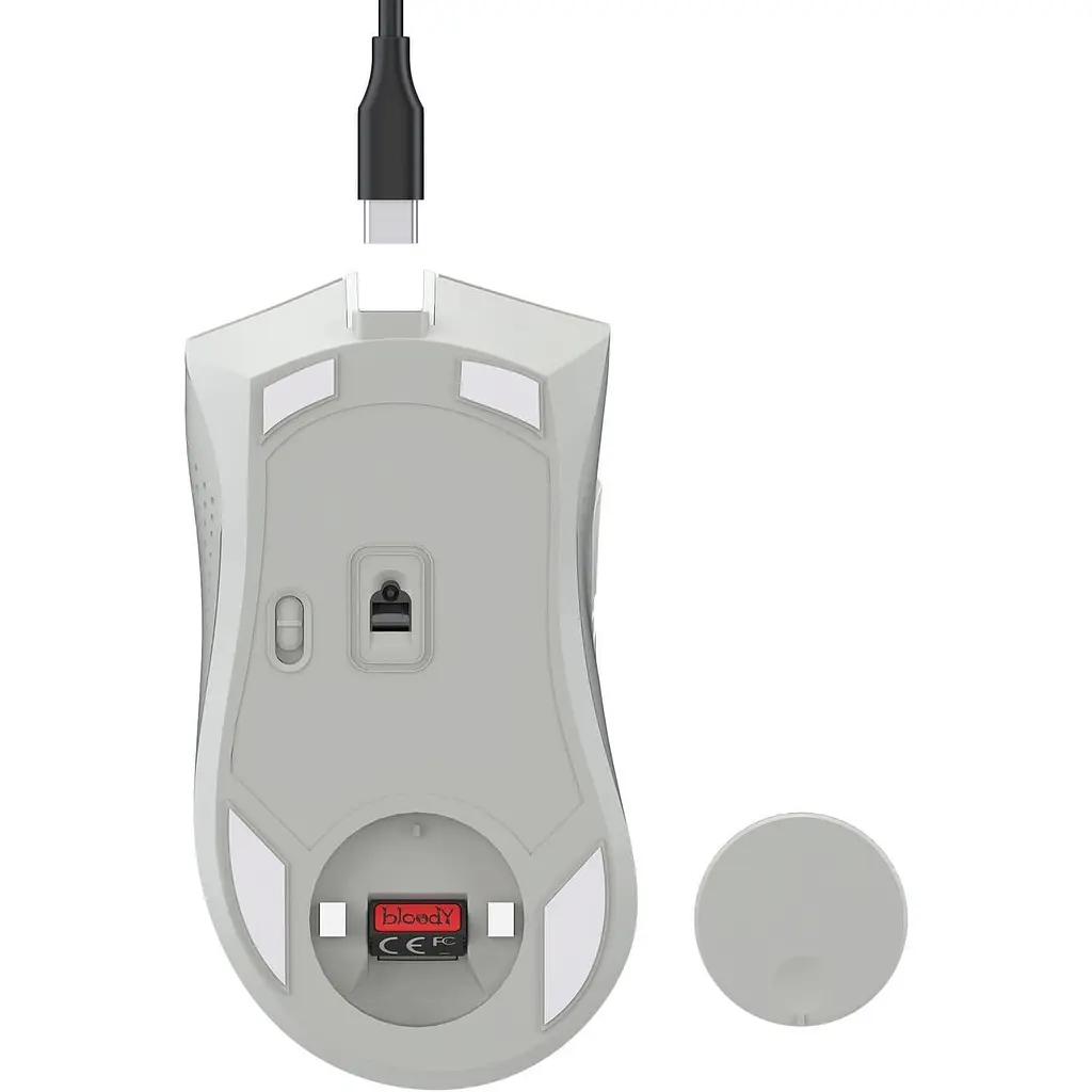 Мышь Bloody A4Tech R90 Plus White (R90 Plus (Greyish White)) - фото 9