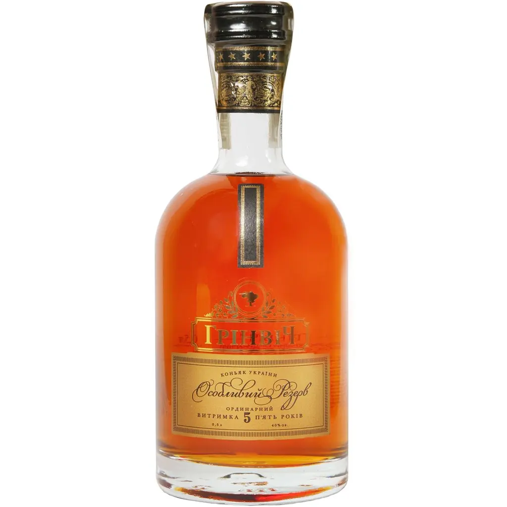 Коньяк Гринвич Особый Резерв 5 лет 40% 0.5 л в коробке - фото 2