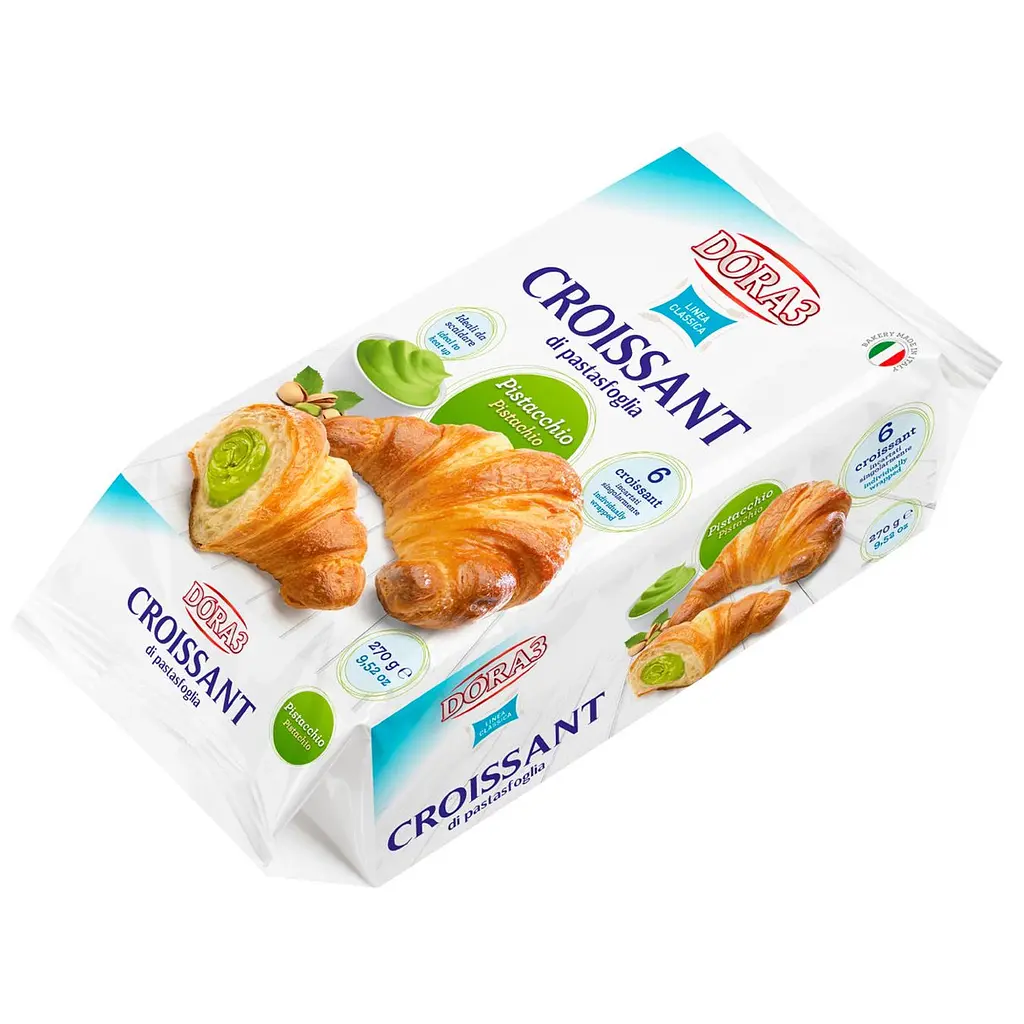 Круасани Dora3 Croissant di Pistacchio з фісташковою начинкою 270 г