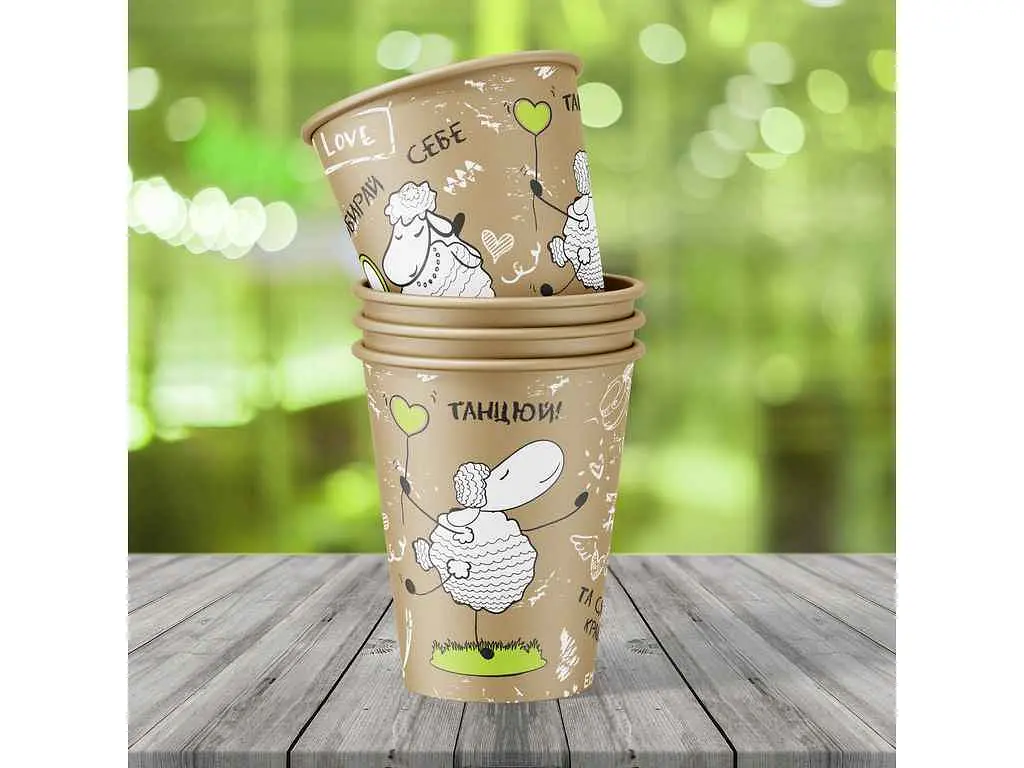 Стакан EMOJI CUP 175 мл паперовий мікс (1уп/50шт)
