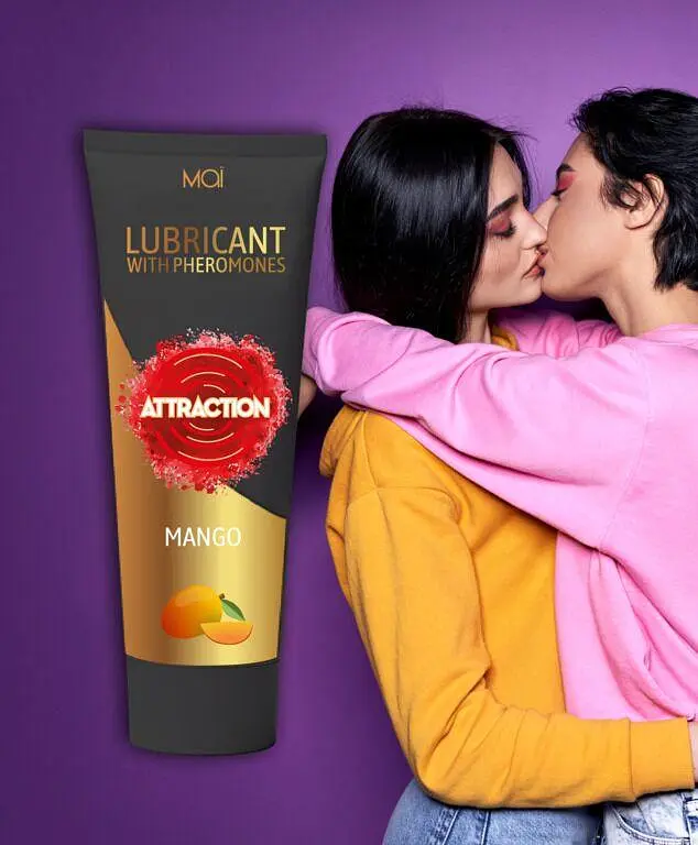Змазка на водній основі з феромонами MAI Attraction Mango (100 мл) - фото 5