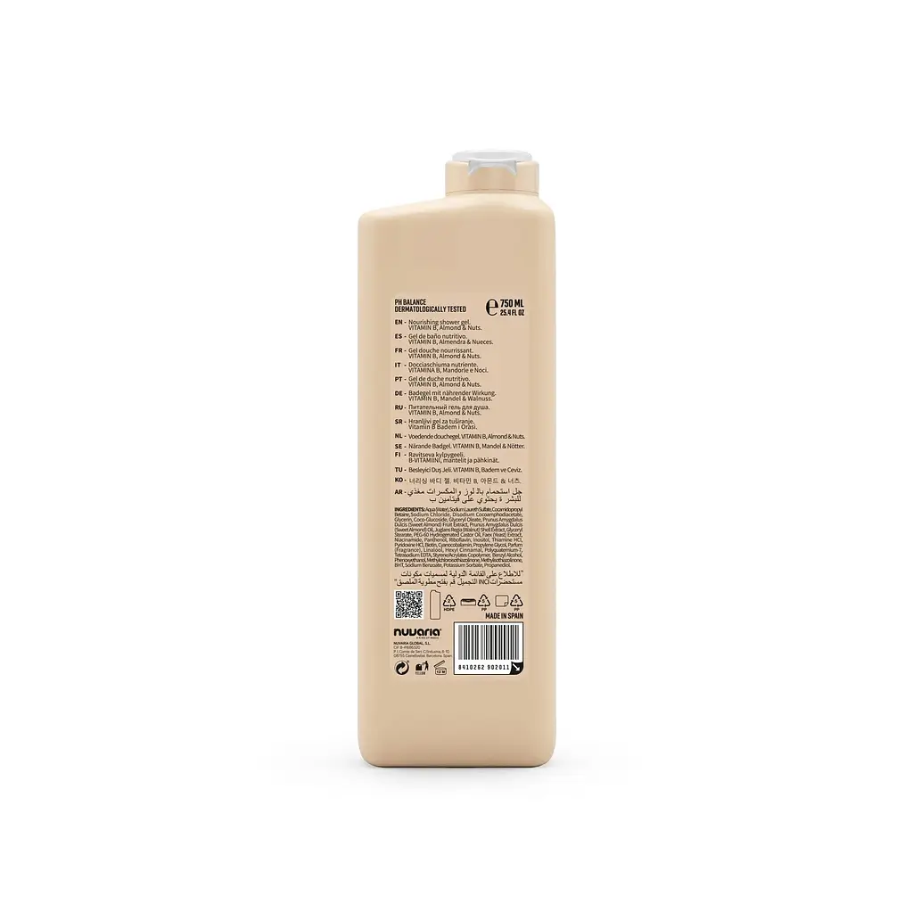 Гель для душу Живильний з вітаміном В Мигдаль та горіхи Dicora 750 мл - фото 2