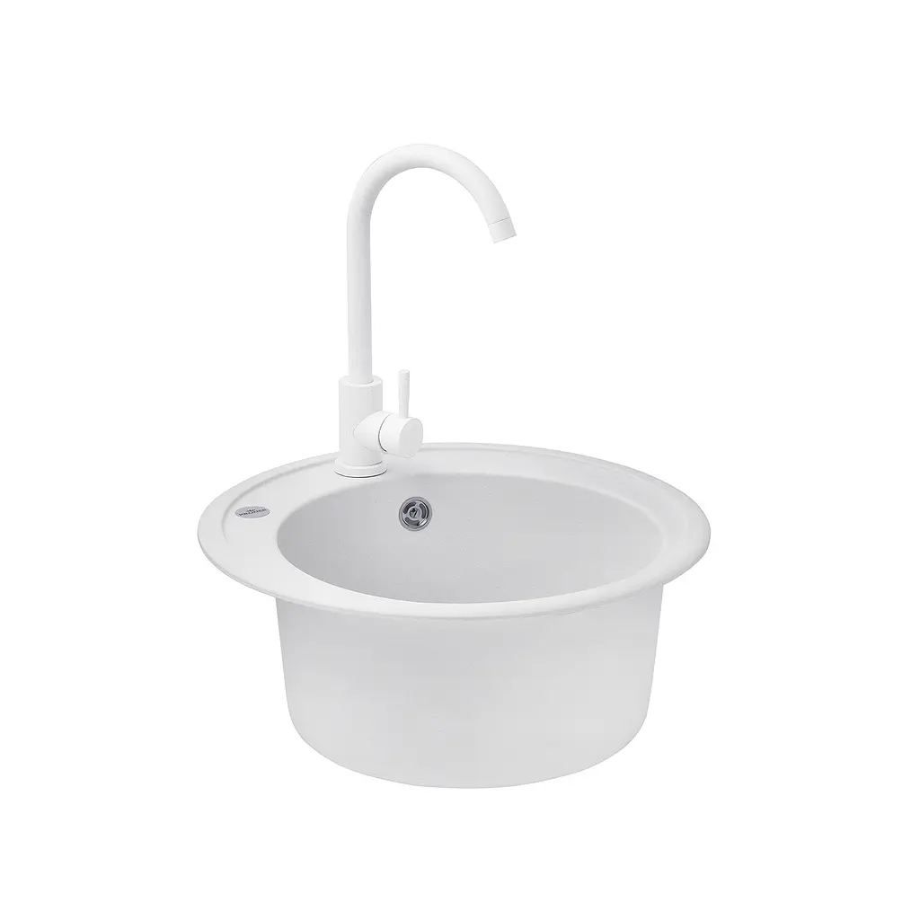 Кухонна мийка Kroner KRP Komposit GRA-510 (CV027407) - фото 4