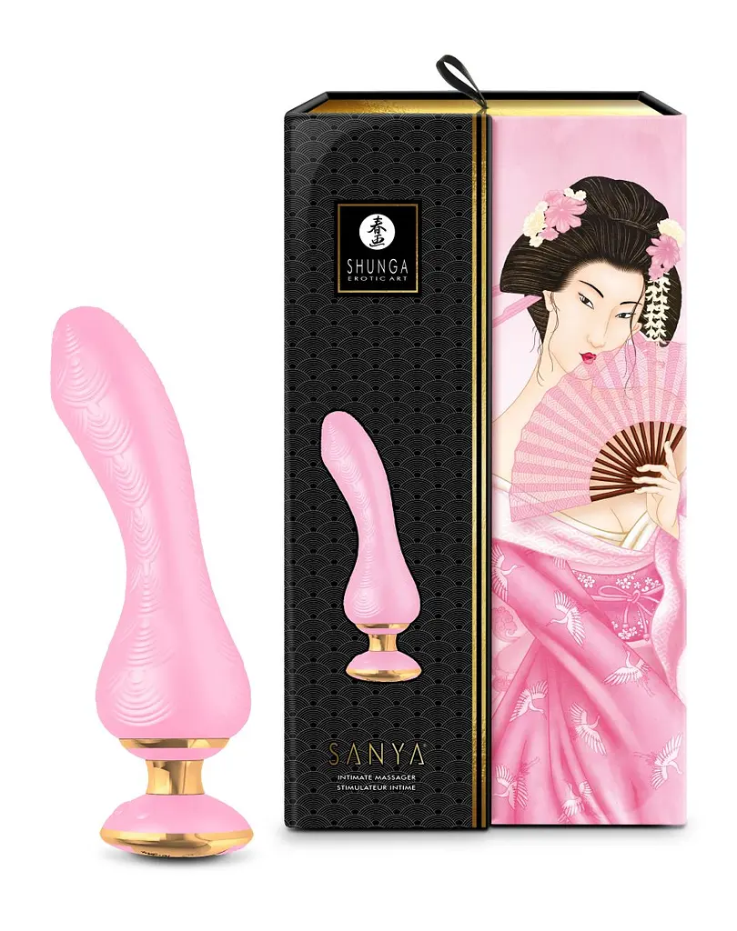 Вібратор Shunga Sanya Intimate Massager для точки G, 18.5х3.8 см рожевий - фото 5
