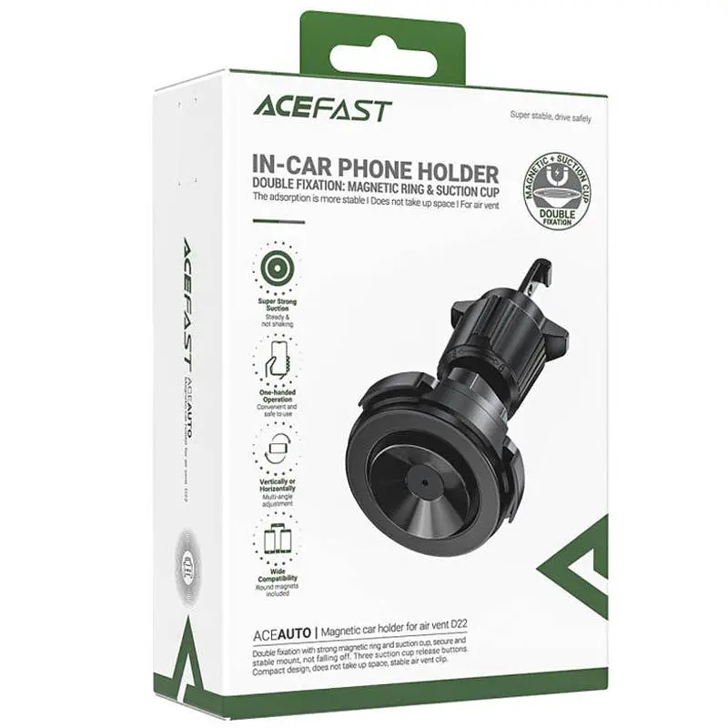 Автодержатель Acefast D22 Черный - фото 2