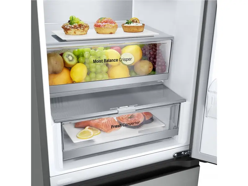 Холодильник з морозильною камерою LG GC-B509FNPW - фото 5