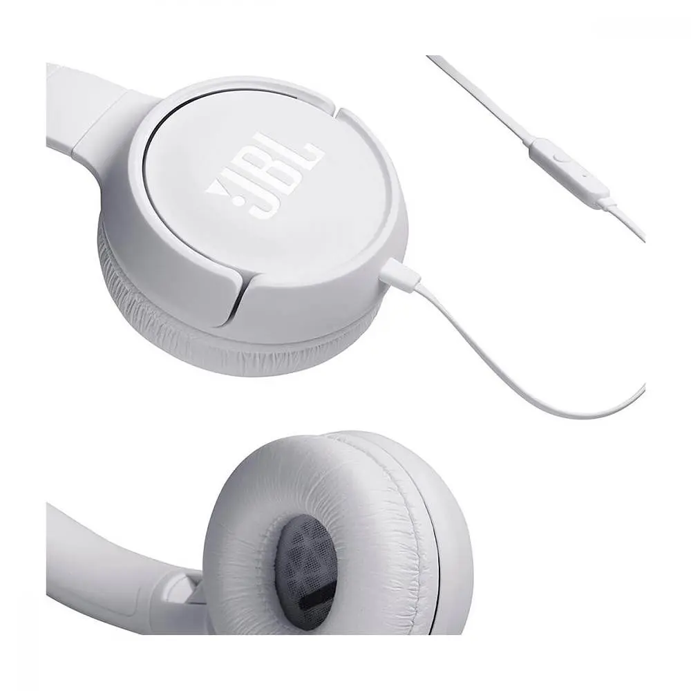 Навушники з мікрофоном JBL T500 White (JBLT500WHT) - фото 7