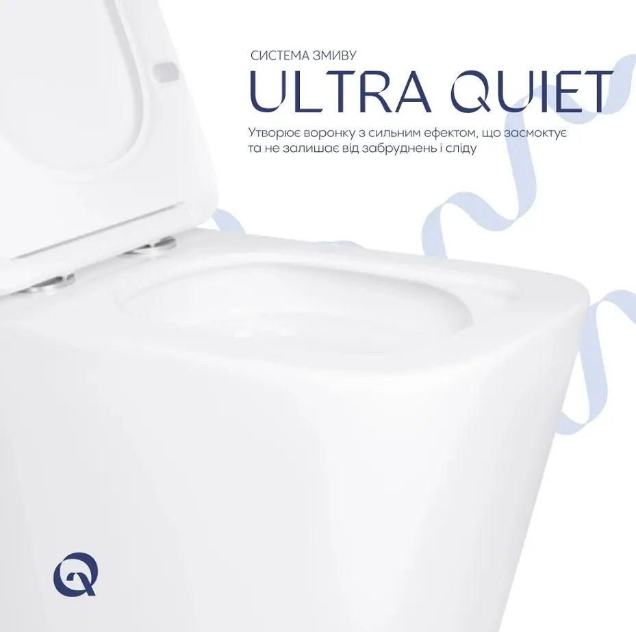 Унітаз підвісний Qtap Tern Ultra Quiet, з сидінням Slim Duroplast/ Soft-close/ Quick Release QT17332303AW - фото 4