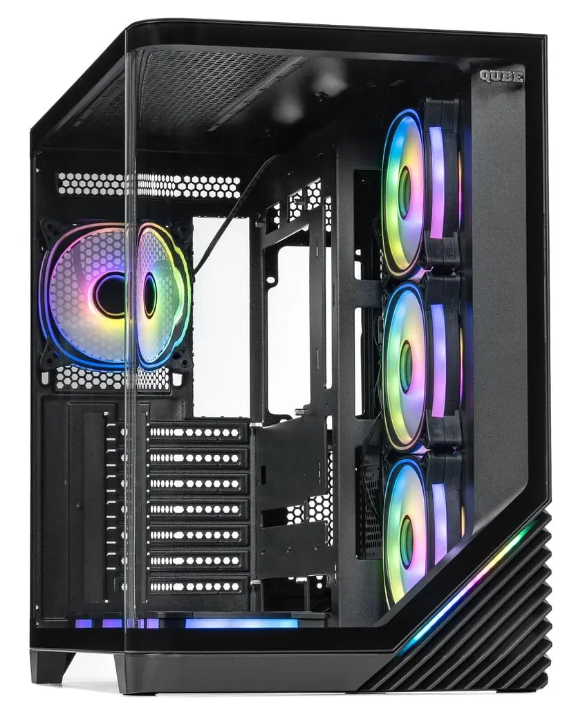 Корпус QUBE MIRAGE 7ARGB BTF черный (MIRAGE_GBNU3) без блока питания - фото 6