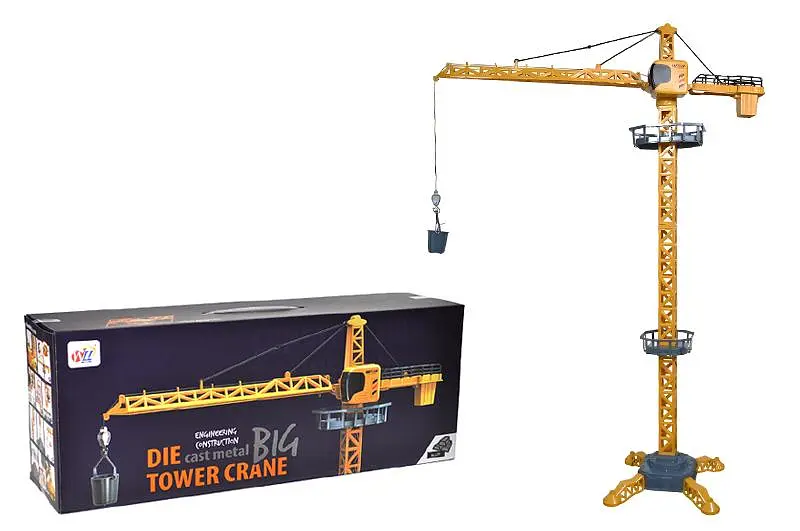 Іграшковий підйомний баштовий кран Die-Cast Metal Big Tower Crane 9988-110 в коробці р.53x13x20 см YG Toys