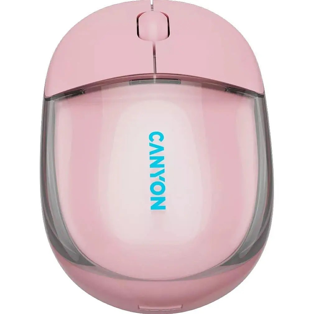 Мышь Canyon OnClick 24 BT/ Wireless Transparent/Pink (CNS-CMSW24P) - фото 5