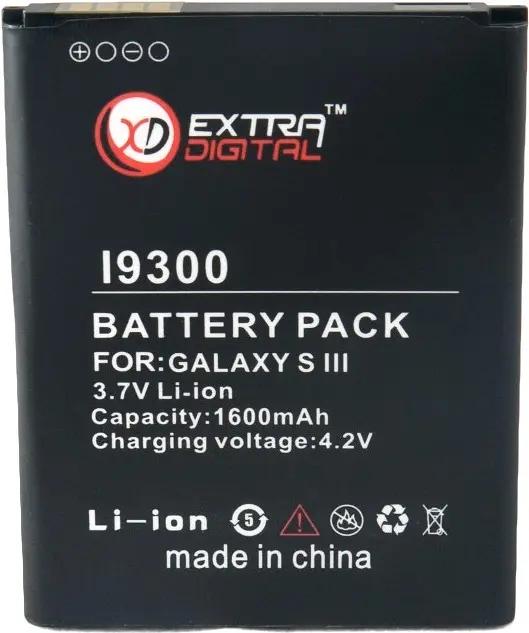 Акумулятор Extradigital Samsung i9300 Galaxy S3 (BMS6313) (1600mAh) - фото 2