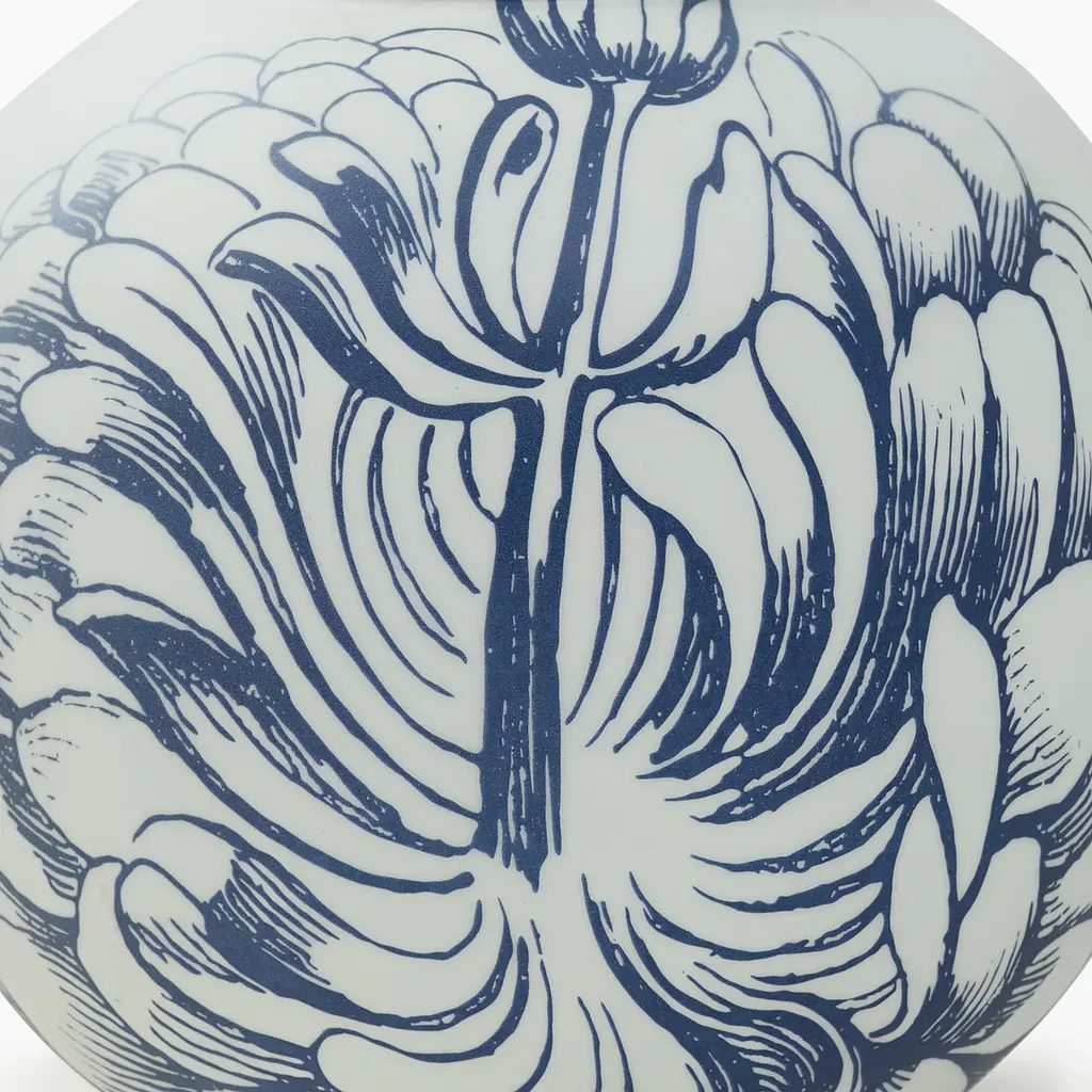 Ваза MBM HOME Элизиум железная принт глубокий синий 230х230х210 мм (VB-02 PRINT/DEEP BLUE) - фото 3