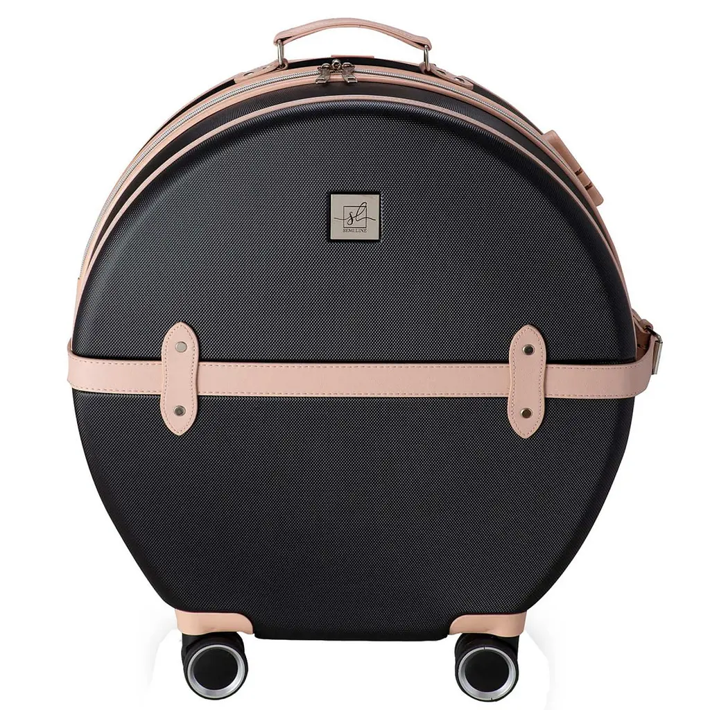Валіза Semi Line 20" (S) Black/Pink Cream (T5671-2) - фото 4