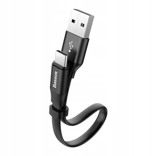 Кабель Baseus Nimble Portable Cable USB to Type-C 0.23m Black - фото 2
