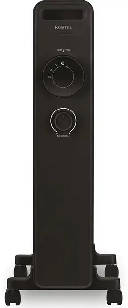 Олійний обігрівач Kumtel KUM-1240S Black (13 секцій) - фото 2