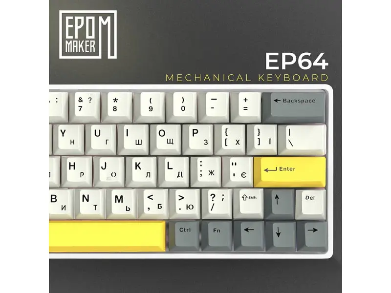 Клавіатура Epomaker EP64 Mulan White (EP64-W-M) - фото 5