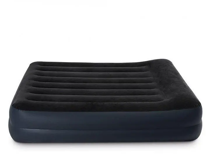 Двоспальне надувне ліжко Intex 64124 Pillow Rest Raised Bed з вбудованим електронасосом 152 x 203 x 42 с - фото 2