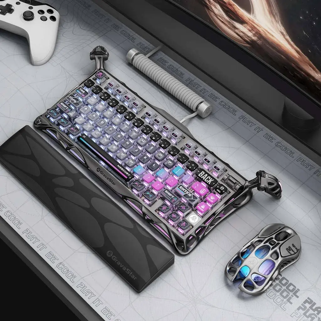Клавіатура GravaStar Mercury K1 Pro TKL Black Cyberpunk Special Edition (GSK1PRO_CBLK) - фото 10