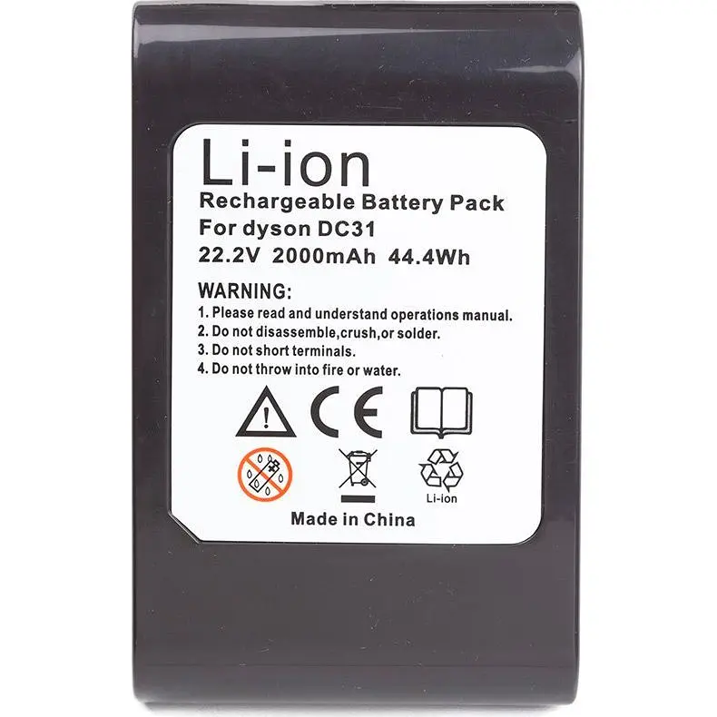 Акумулятор PowerPlant для пилососа Dyson DC31 22.2V 2Ah Li-ion (JYX-DYS-LDC31) [103375] - фото 3