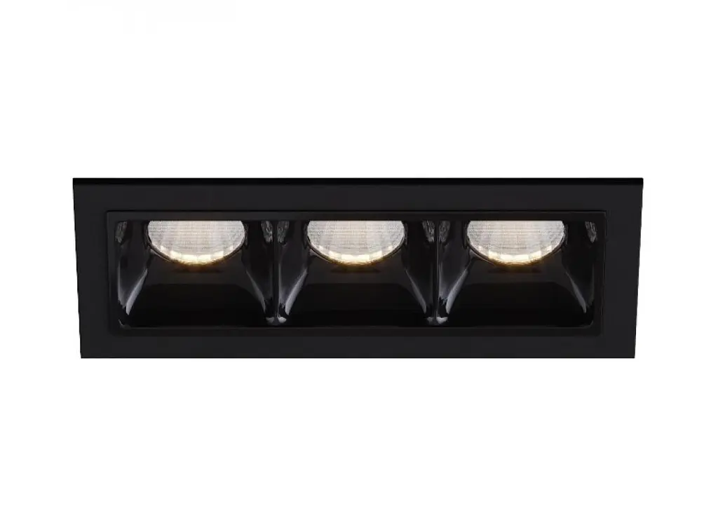 Светильник точечный врезной KLOODI KD-POINT 3X2 6W 4K BK - фото 2