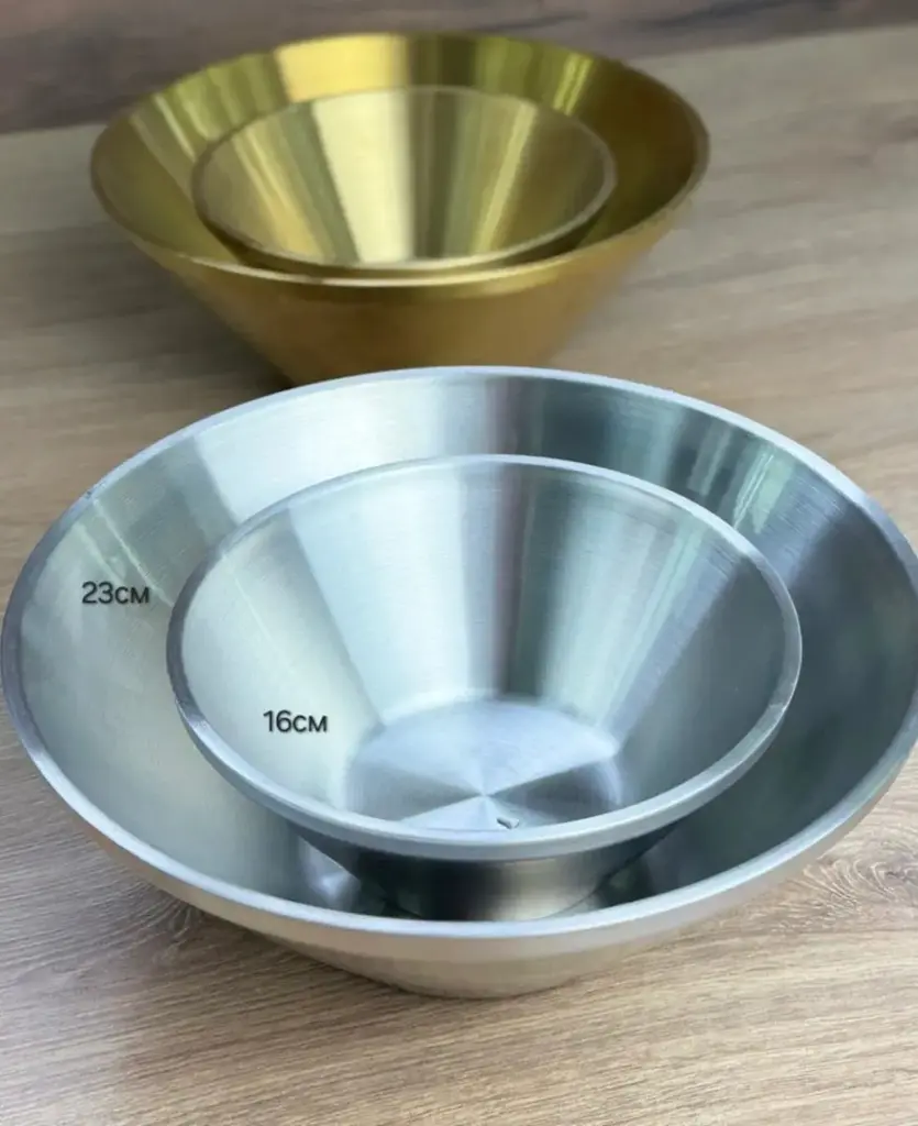 Салатник Olens Сталева радість 102-1298 16 см 600 мл сріблястий - фото 7