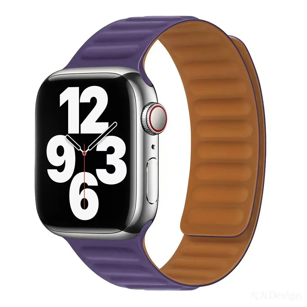 Магнітний ремінець Magnetic Soft Touch Apple Watch 41/Watch 40/Watch 38mm Dark Cherry (37190_3610690)
