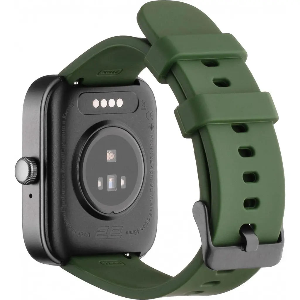 Смарт-годинник 2E Alpha SQ Music Edition 46mm Black-Green (2E-CWW40BKGN) - фото 2