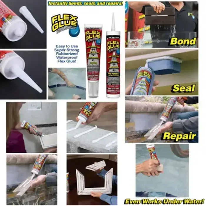 Універсальний водонепроникний клей сильної фіксації Flex Glue - фото 3