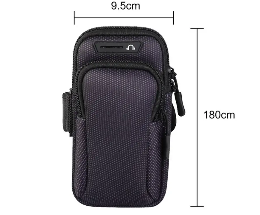 Чохол на руку Primo Sport універсальний спортивний для телефона до 6.5" Black - фото 4