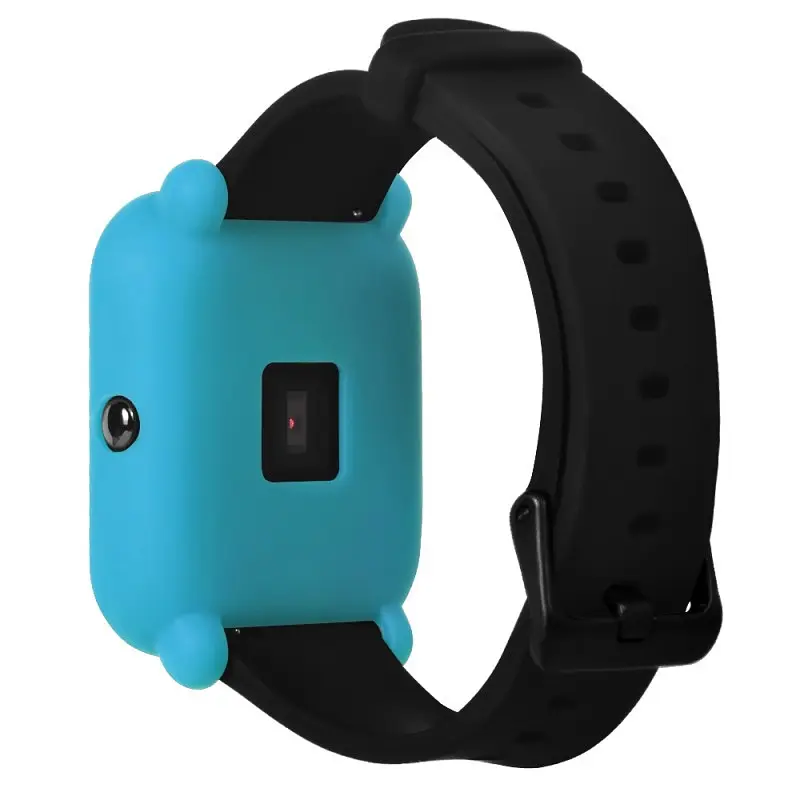 Защитный чехол Tamister для смарт-часов Amazfit Bip/Bip Lite/Bip S голубой - фото 4