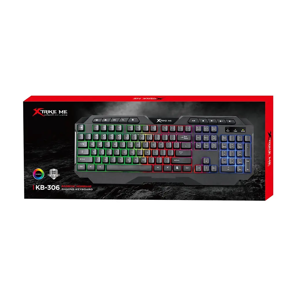 Клавіатура Xtrike ME KB-306 LED USB UA Black (KB-306UA) - фото 7