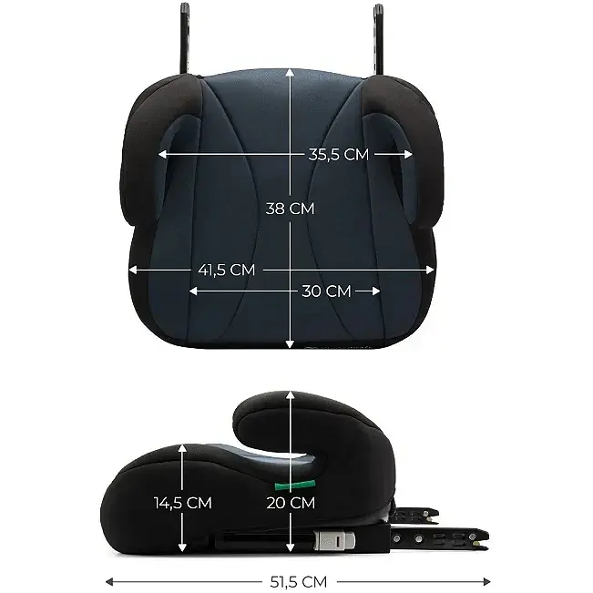 Автокресло бустер Kinderkraft I-Boost I-Size Black - фото 2