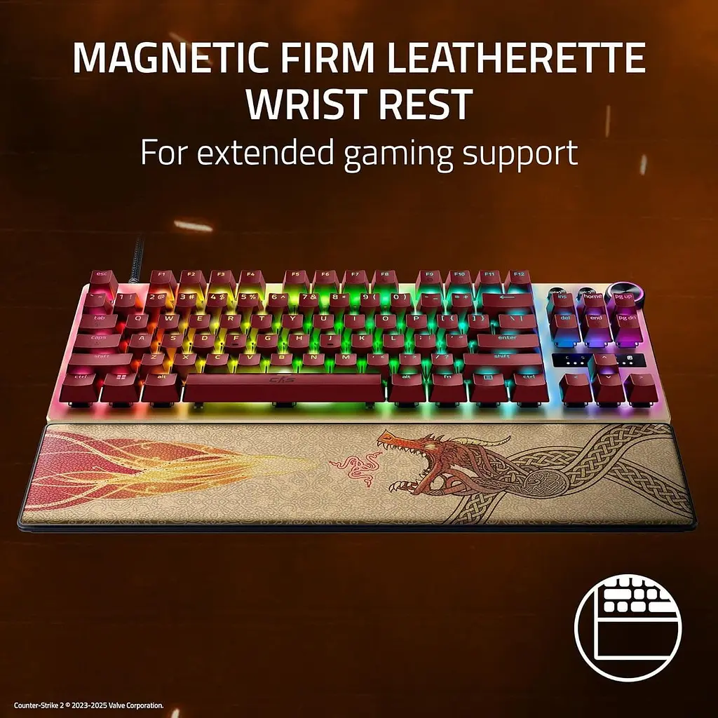Клавиатура Razer Huntsman V3 Pro TKL RGB 84key Analog Optical Switches ENG Counter-Strike 2 Edition (RZ03-04982100-R3M1) - фото 4
