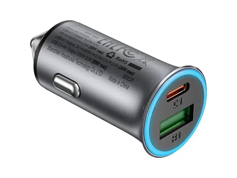 Автомобільний зарядний пристрій Acefast B16 Fast Charge Car Charger 95 W Black (6974316284970) - фото 3