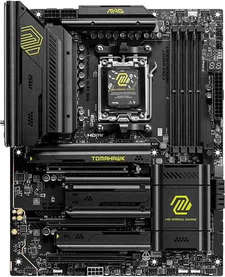Материнська плата MSI X870 MAG Tomahawk Wi-Fi Socket AM5 (MAG X870 TOMAHAWK WIFI) Б/В - фото 3