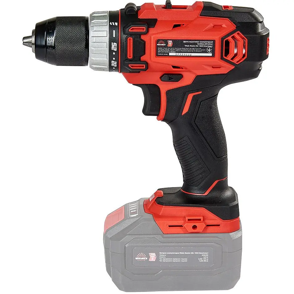 Дрель-шуруповерт Vitals Master AU 1840 SmartLine+ аккумуляторный (184440) - фото 4