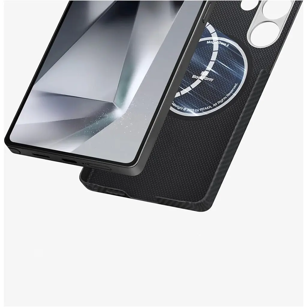 Чохол Pitaka MagEZ Ultra-Slim Classic Twill 600D для Samsung Galaxy S25 Ultra Black/Grey (KS2501U) [128411] - фото 4