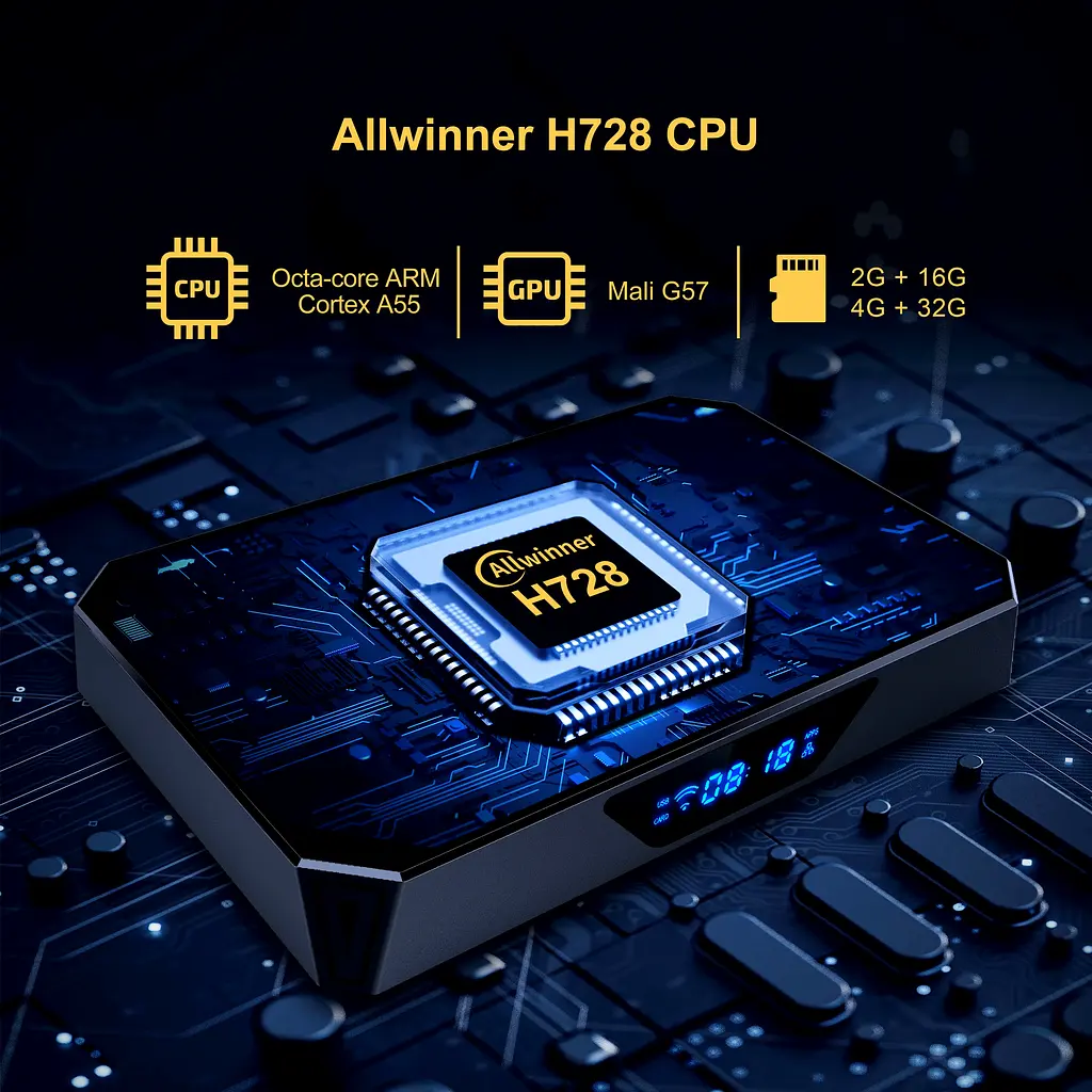 X96Q Pro+ Plus Allwinner H728 (8 ядер) 4/32Gb Android 14 - фото 3