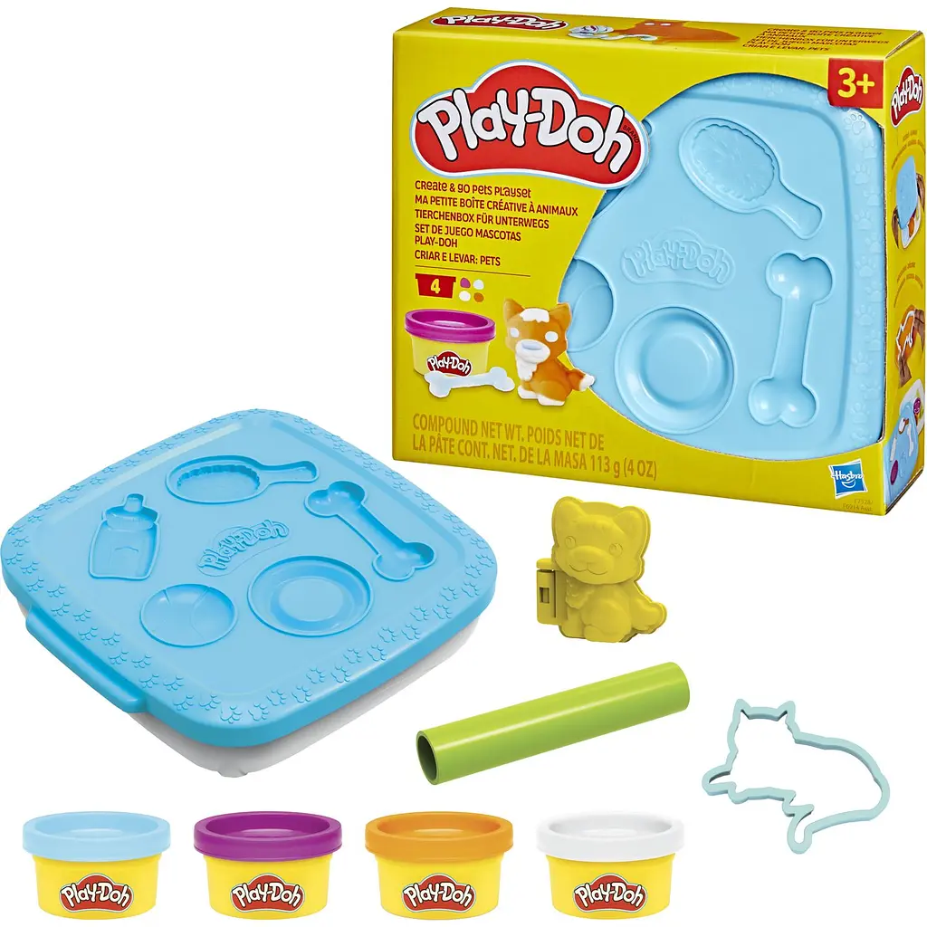 Набір для творчості з масою для ліплення Hasbro Play-Doh Create N Go Pets Playset (F6914_F7528) - фото 2