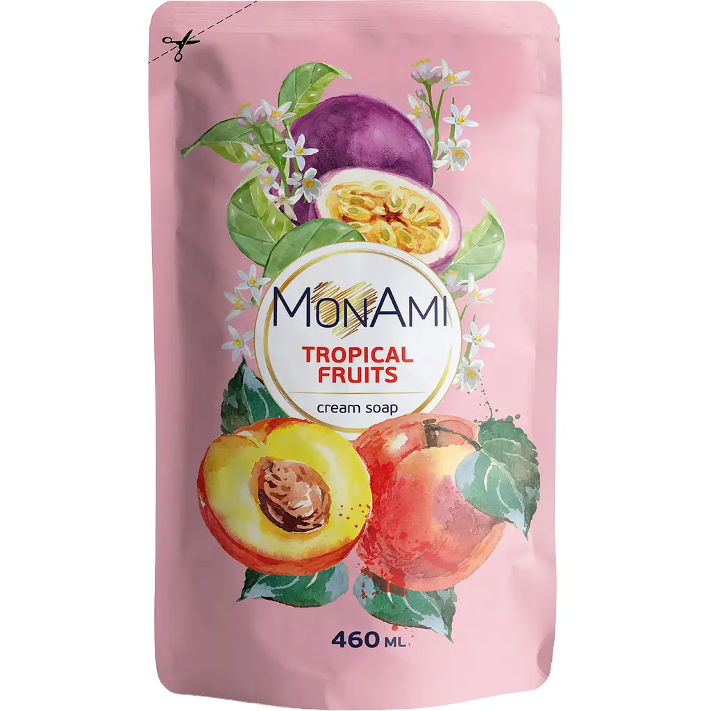 Крем-мило рідке MonAmi Tropical fruits 460 мл