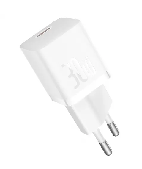 Сетевое зарядное устройство Baseus GaN5 Fast Charger (mini) 1C 30 W EU Cable Type-C to Type-C 1m P10110902213-00 - фото 2