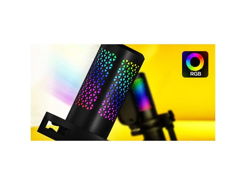 Мікрофон для ПК/ для стрімінгу, подкастів Hator Dreamcast X RGB (ESS10) black - фото 7