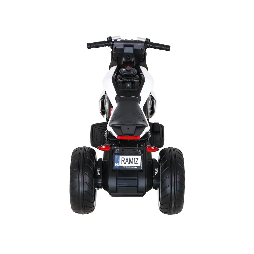 Електромотоцикл триколісний Ramiz Motor Future 12 В, білий (PA.LL8001-A.BIA) - фото 6