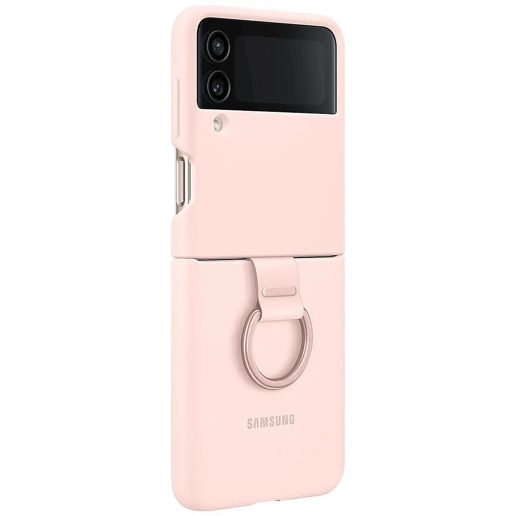 Чохол Silicone Cover with Ring для Samsung Galaxy Flip 4 (F721) (EF-PF721TPEGUA) Pink