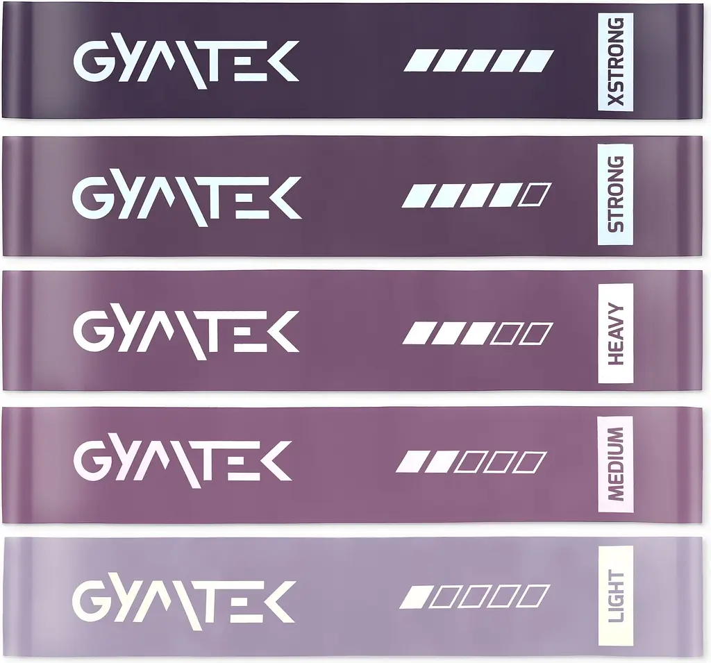 Набір резинок для фітнесу Gymtek 0,5-30кг фіолетовий - фото 12